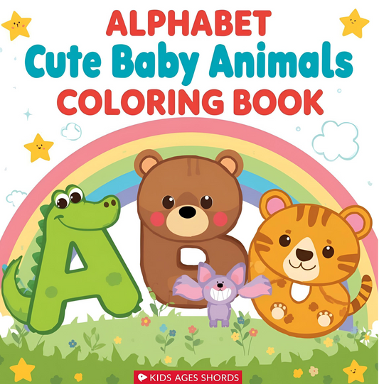 ABC Baby Animals Coloring Book: Fun alphabet coloring to learn and enjoy!